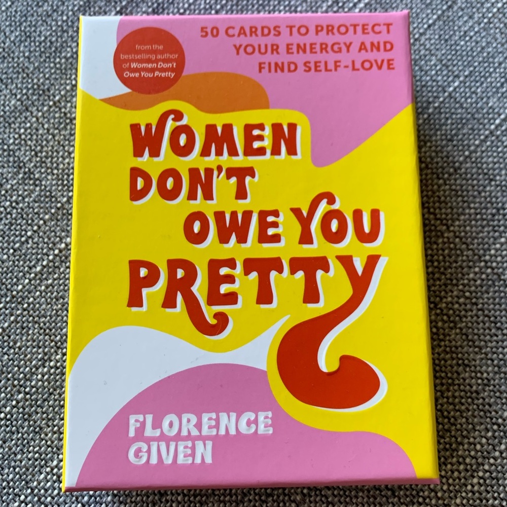 Great gift - Women Don’t Owe You Pretty self-care prompts card pack - Brand new!